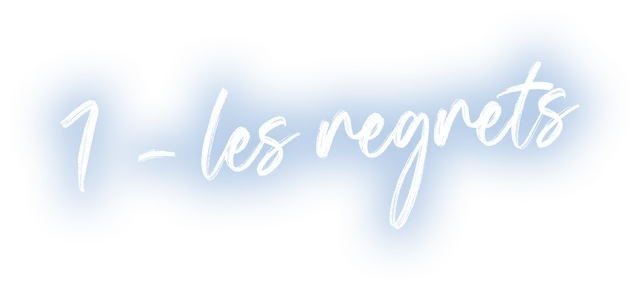 1 – Les regrets
