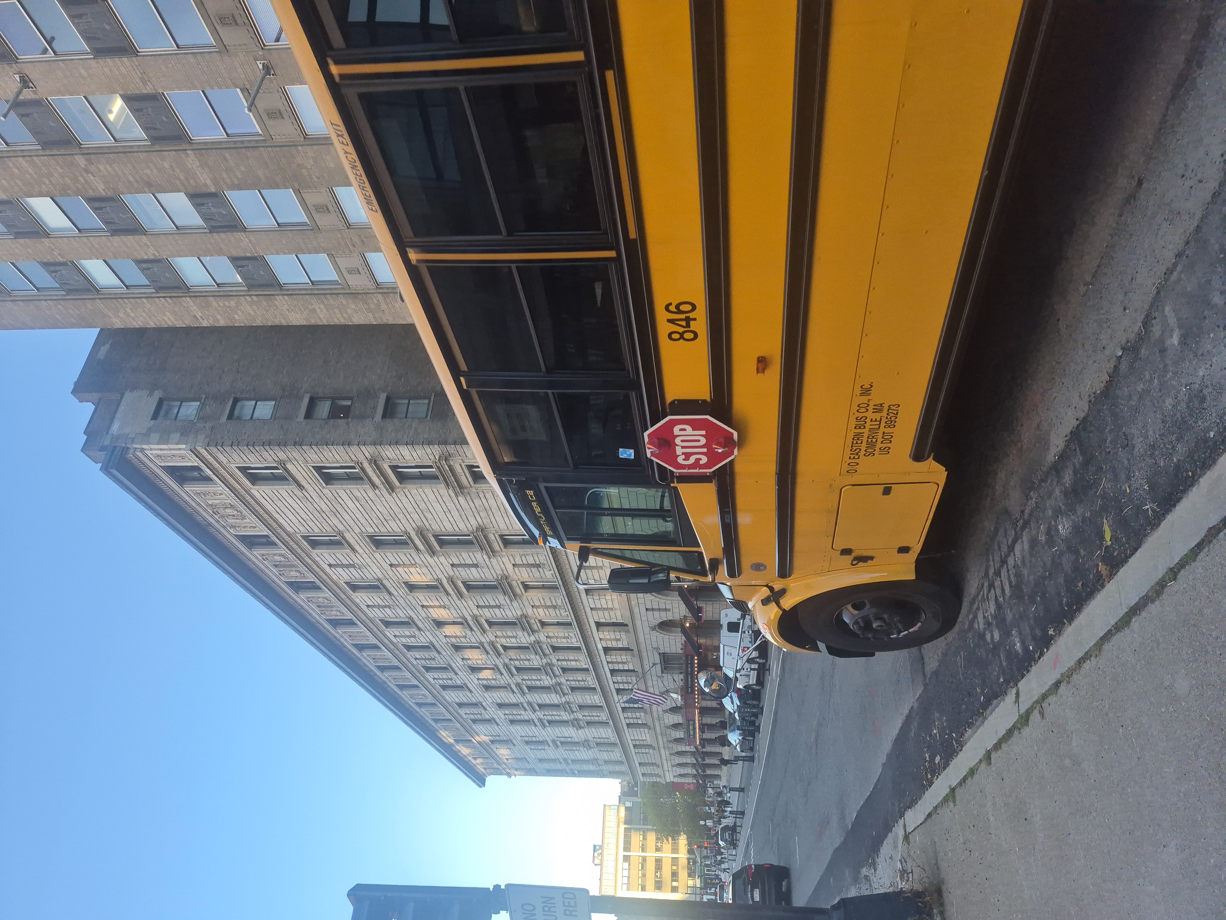 Le bus jaune de Boston