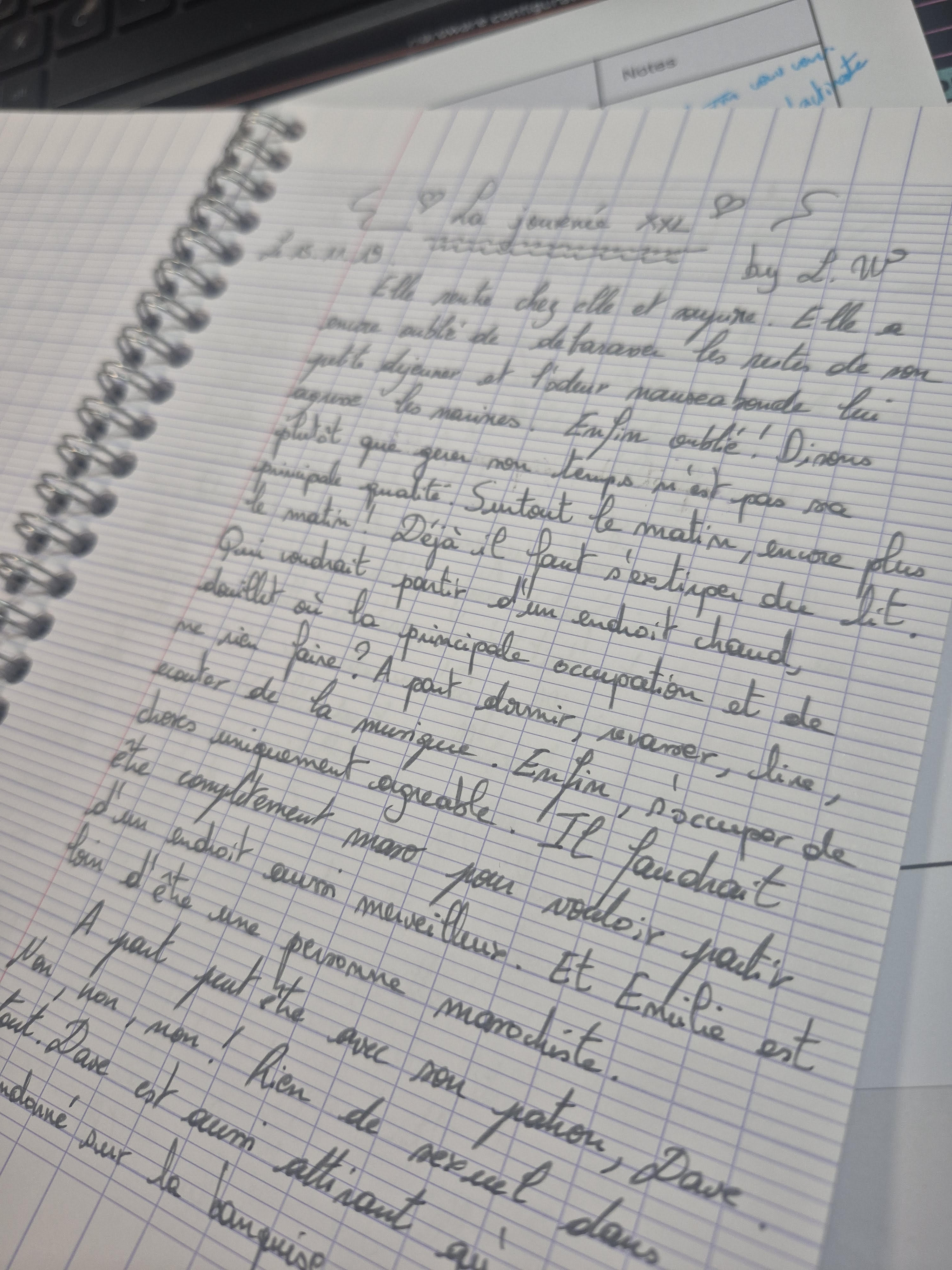 Les coulisses de l'écriture de mon dernier roman